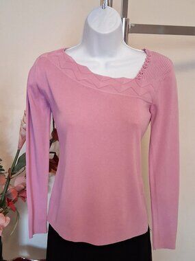 2 for $45 High Quality Knit Cardigan V Neck Sweater - Soft Knitwear - Pink 10